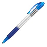 Ручка шариковая Attache Happy, прозрачный корпус, цвет чернил-синий автоматическая